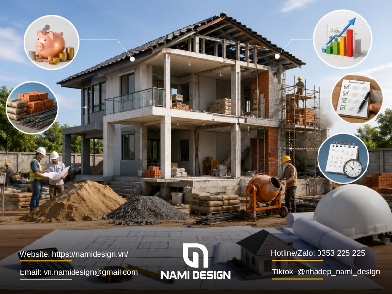 Vì sao bóc tách khối lượng quan trọng khi xây nhà