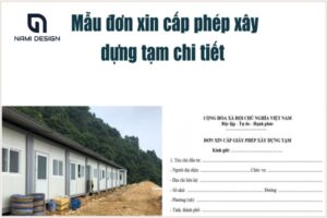đơn xin xây nhà tạm