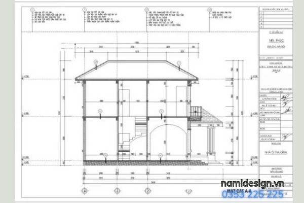 bản vẽ mặt cắt
