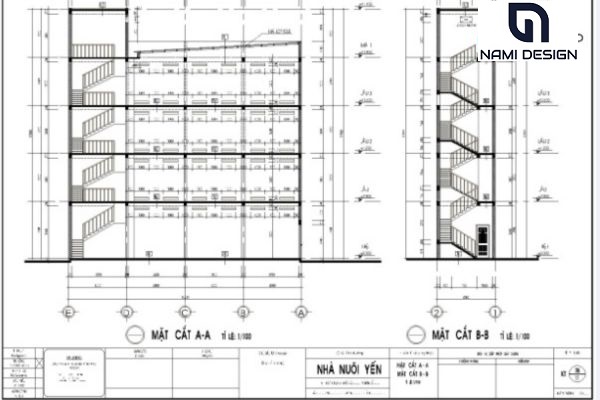 bản vẽ nhà yến 4 tầng