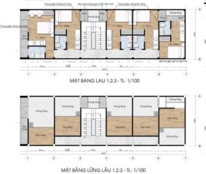 bản vẽ xây nhà trọ