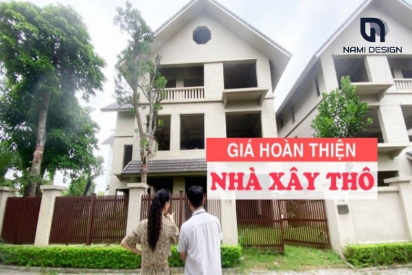 giá hoàn thiện nhà đã xây thô