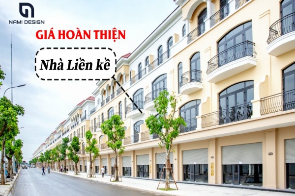 giá hoàn thiện nhà liền kề