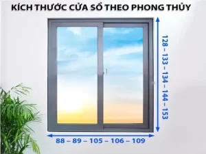 Kích thước cửa sổ 2 cánh