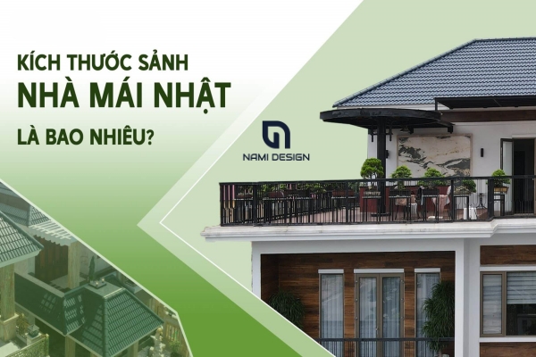 kích thước sảnh nhà mái nhật