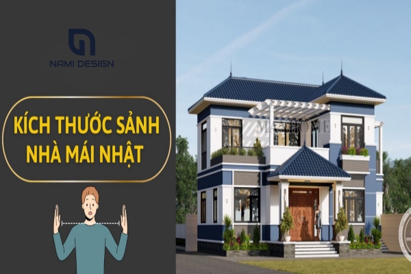 kích thước sảnh nhà mái nhật