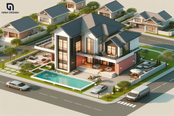 Nhà 100m2 3 Tầng 4 Phòng Ngủ