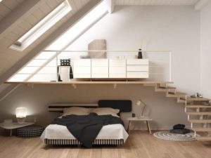 Sử dụng nội thất cho gác lửng