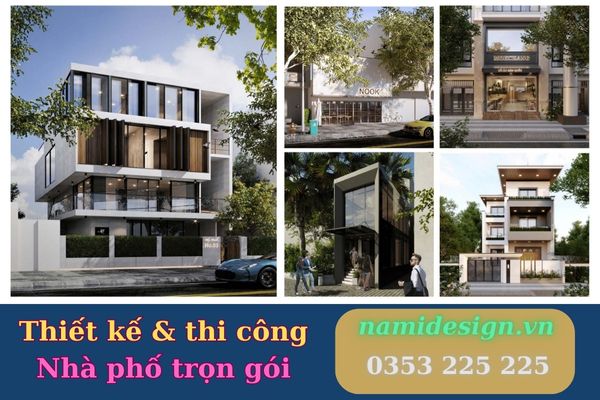 thiết kế và thi công nhà phố trọn gói