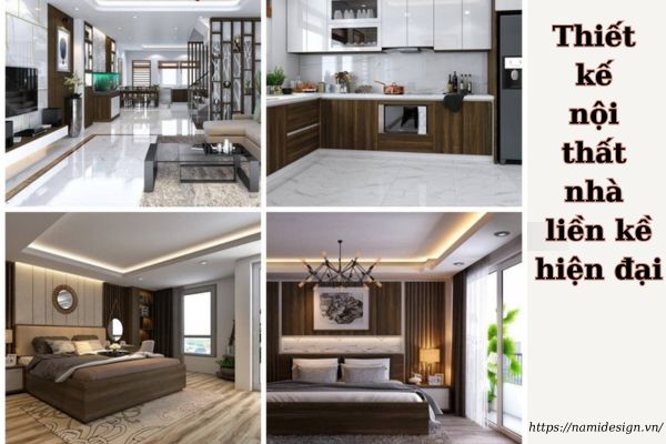 nội thất nhà liền kề hiện đại