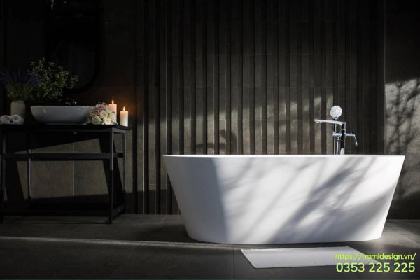 thiết kế nội thất nhà vệ sinh phong cách spa