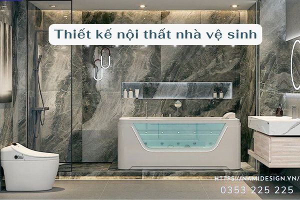 thiết kế nội thất nhà vệ sinh 