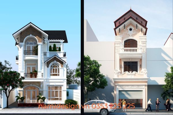 Top 15+ mẫu nhà phố 3 tầng mái thái mặt tiền 5m đẹp & tiện nghi